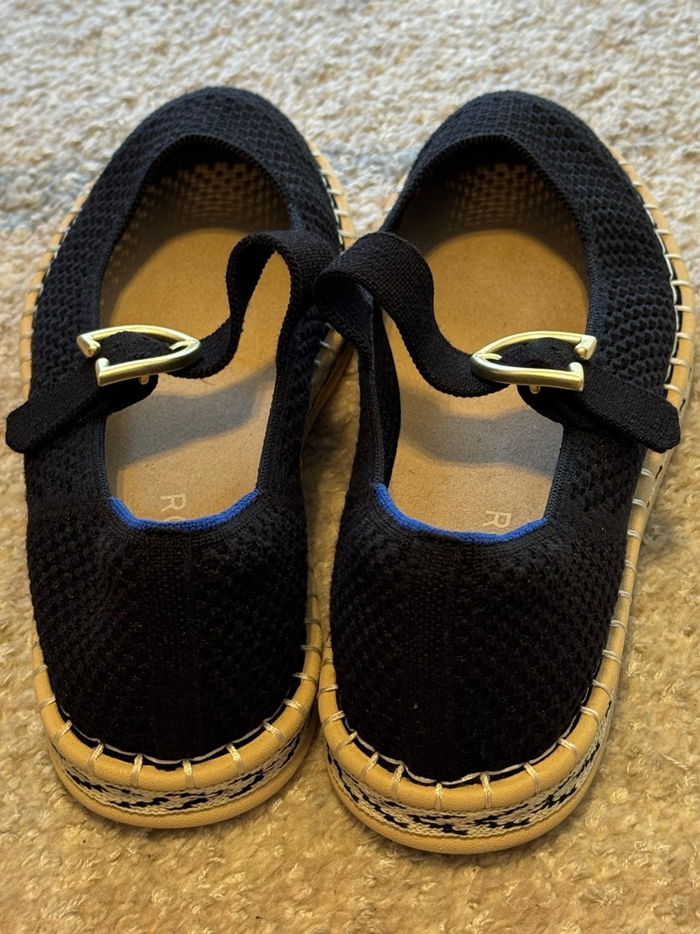NEW Rothy's The Espadrille Mary Jane in Black - Picture 9 of 11